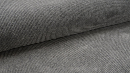 Jersey Cord Florida Mid Grey Melange