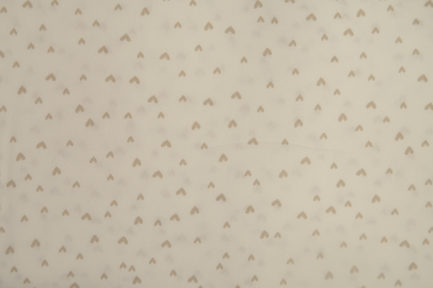 Katoen Poplin Print Mini Heart ecru