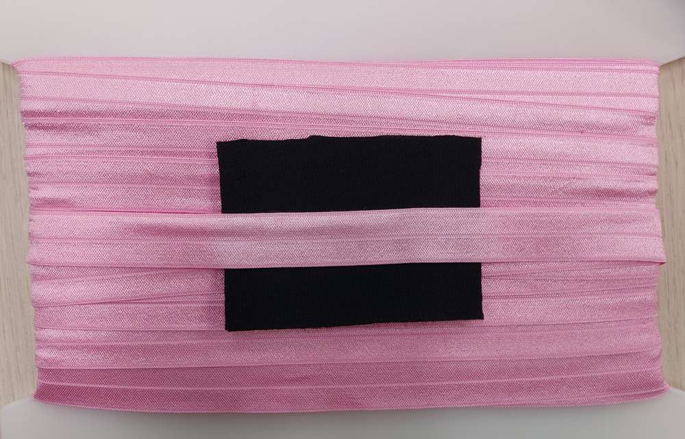 Elastisch omvouw glimmend breed 24