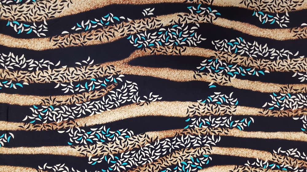 Badpakken Lycra Blauw Beige Golven Soys Kantjeboord