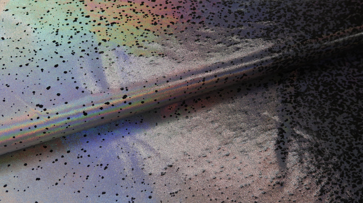 Glitter Lycra Duo Zwart Zilver Soys Kantjeboord