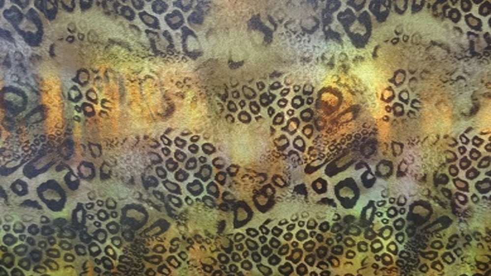Glitter Lycra Luipaardprint Goud Soys Kantjeboord