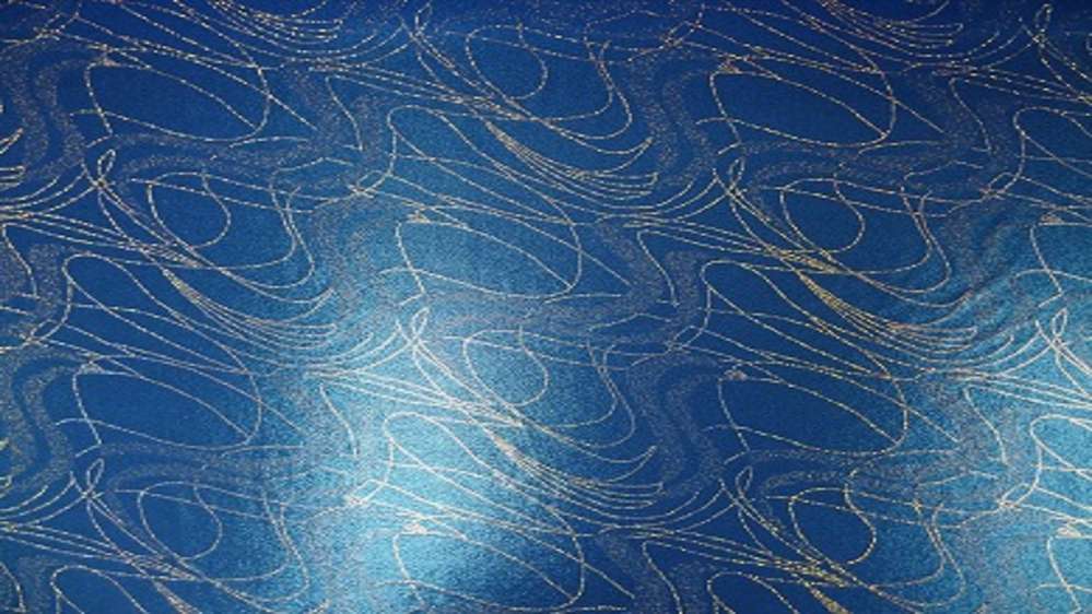 Glitter Lycra Swirl Kobaltblauw Soys Kantjeboord