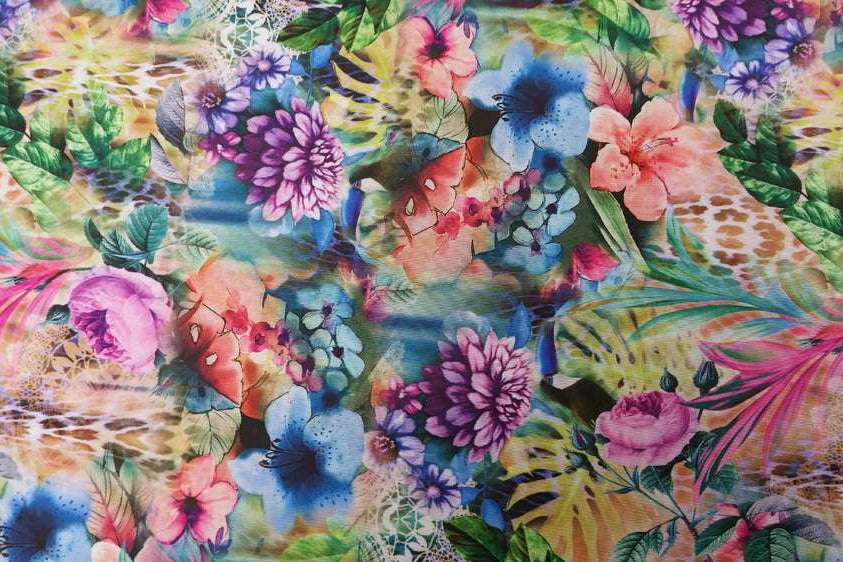 Mesh Bloemenprint Soys Kantjeboord