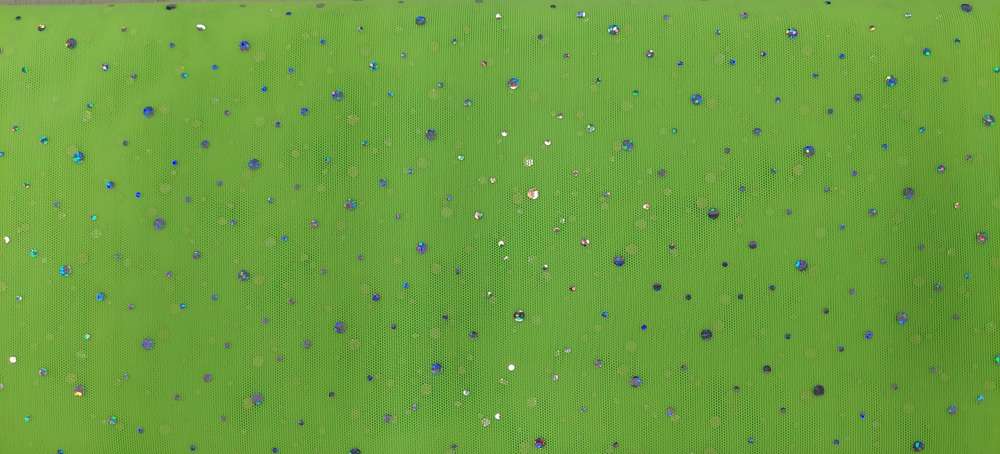 Mesh Glitter Appelgroen Soys Kantjeboord