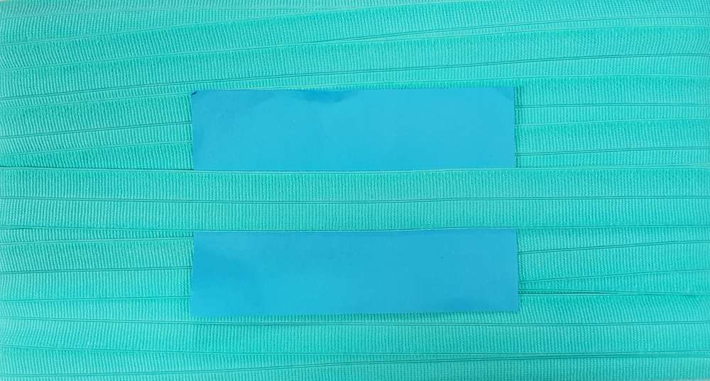 Elastisch Omvouw Ribbel Mat Turquoise Soys Kantjeboord