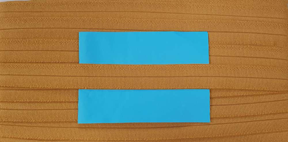 Elastisch omvouw ribbel mat 31338