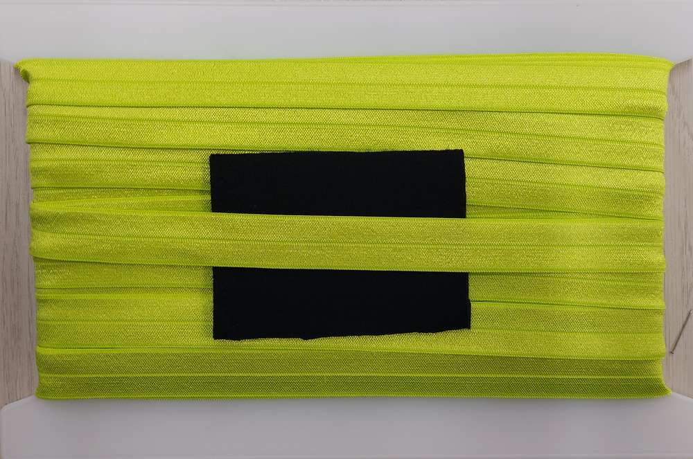 Elastisch omvouw glimmend breed 35