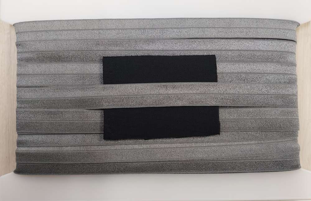 Elastisch omvouw glimmend breed 38