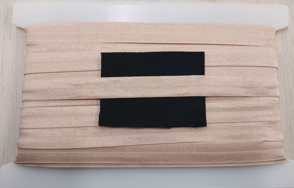 Elastisch omvouw glimmend breed 6