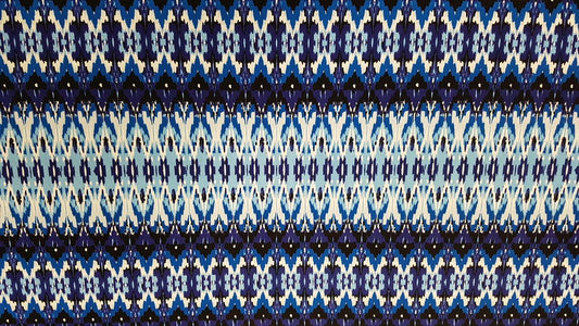 Badpakken Lycra Blauwe Ikat Soys Kantjeboord