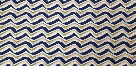Badpakken Lycra Chevron Blauw Beige Soys Kantjeboord