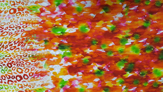 Badpakken Lycra Oranje Tie-Dye Soys Kantjeboord