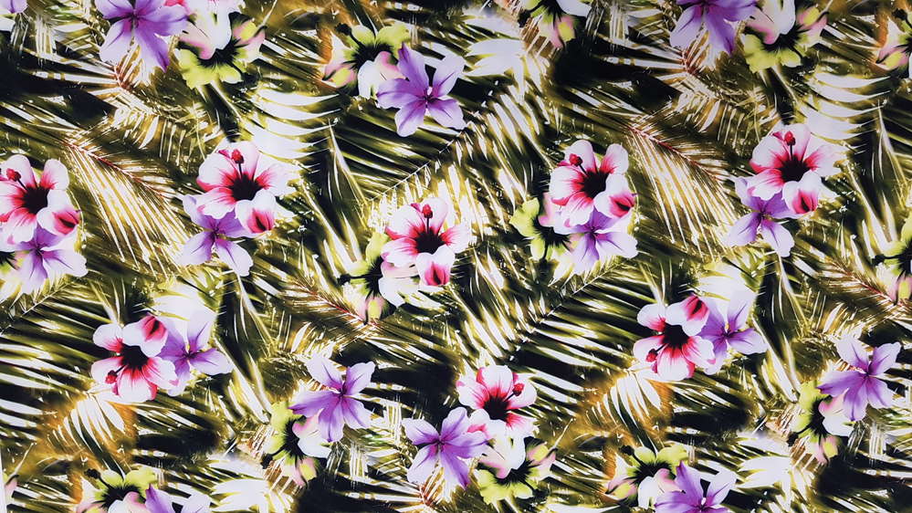 Badpakken Lycra Tropische Hibiscus Soys Kantjeboord