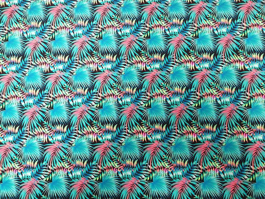 Badpakken Lycra Waaierpalm Turquoise Soys Kantjeboord