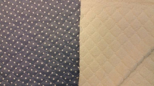 Doorgestikte Teddy Blauw Sterren Soys Kantjeboord