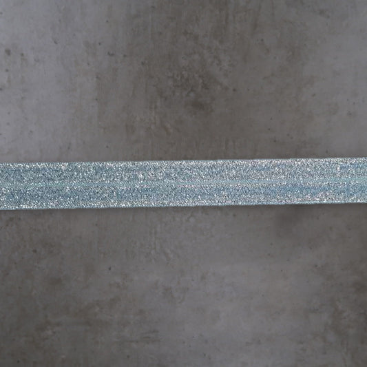 Elastisch Omvouw Glitter Denimblauw Soys Kantjeboord