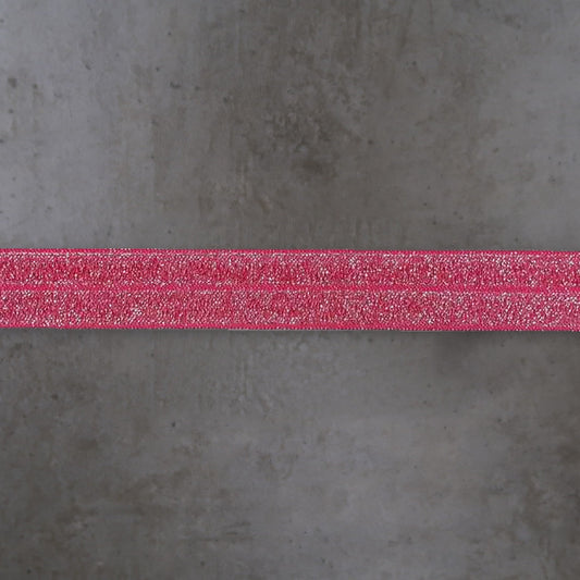 Elastisch Omvouw Glitter Fuchsia Soys Kantjeboord