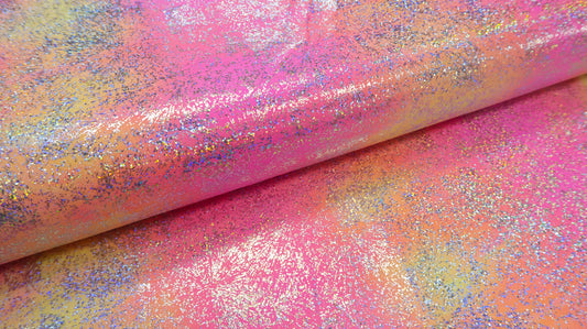 Glitter Lycra Duo Roze Oranje Soys Kantjeboord