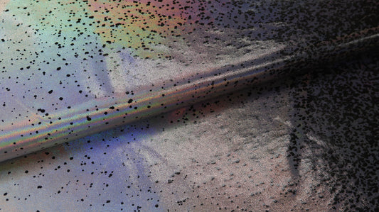 Glitter Lycra Duo Zwart Zilver Soys Kantjeboord