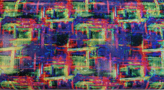 Glitter Lycra Glitch Multi Soys Kantjeboord