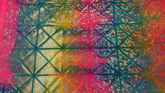 Glitter Lycra Holografisch Petrol Soys Kantjeboord