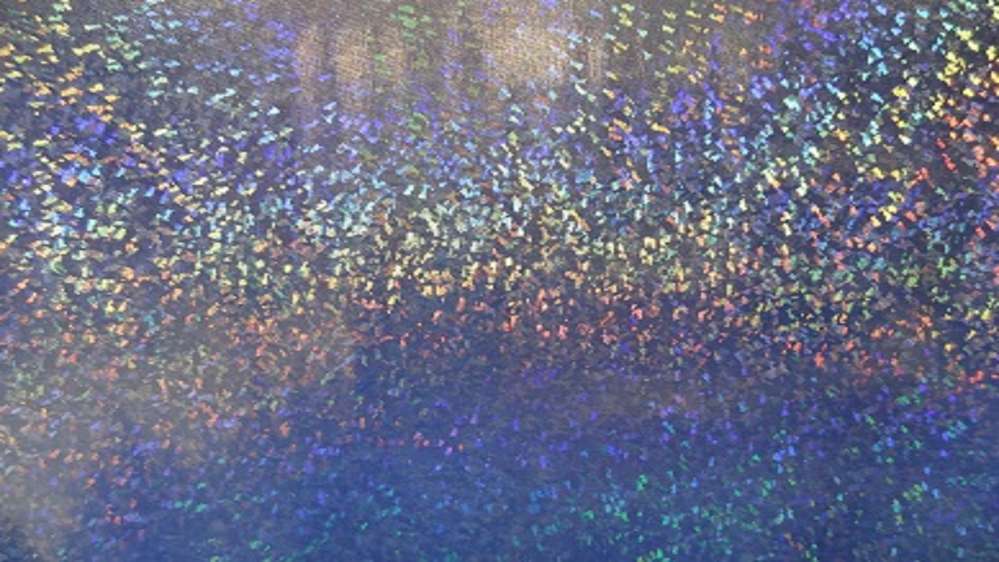 Glitter Lycra Koningsblauw Holografisch Soys Kantjeboord