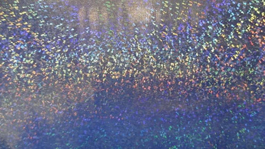 Glitter Lycra Koningsblauw Holografisch Soys Kantjeboord