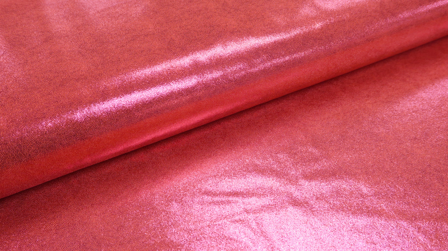 Glitter Lycra Koraalroze Soys Kantjeboord