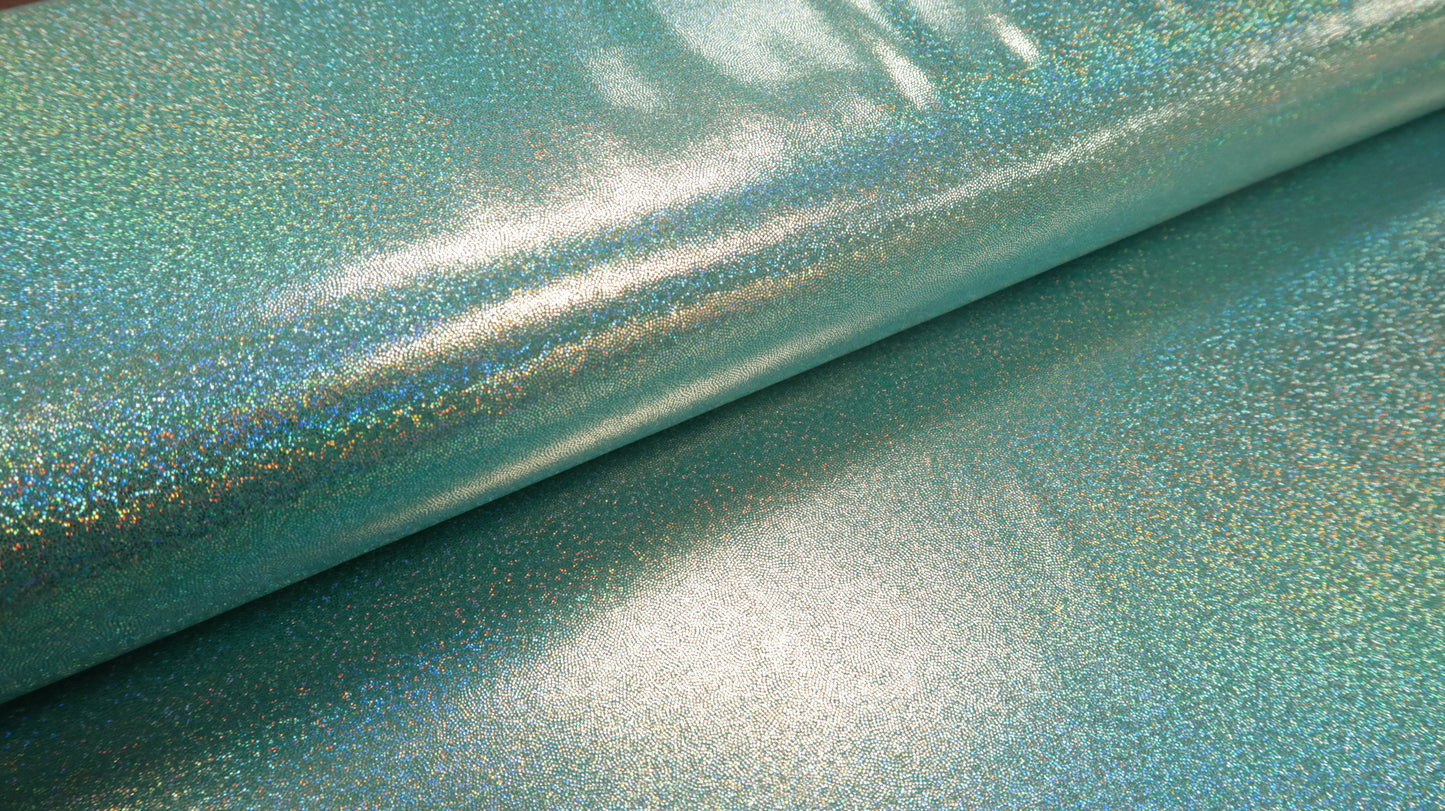 Glitter Lycra Mint Multi Soys Kantjeboord