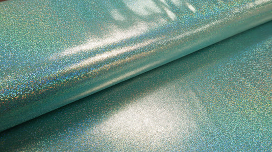 Glitter Lycra Mint Multi Soys Kantjeboord