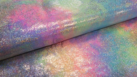 Glitter Lycra Pastel Multi Soys Kantjeboord