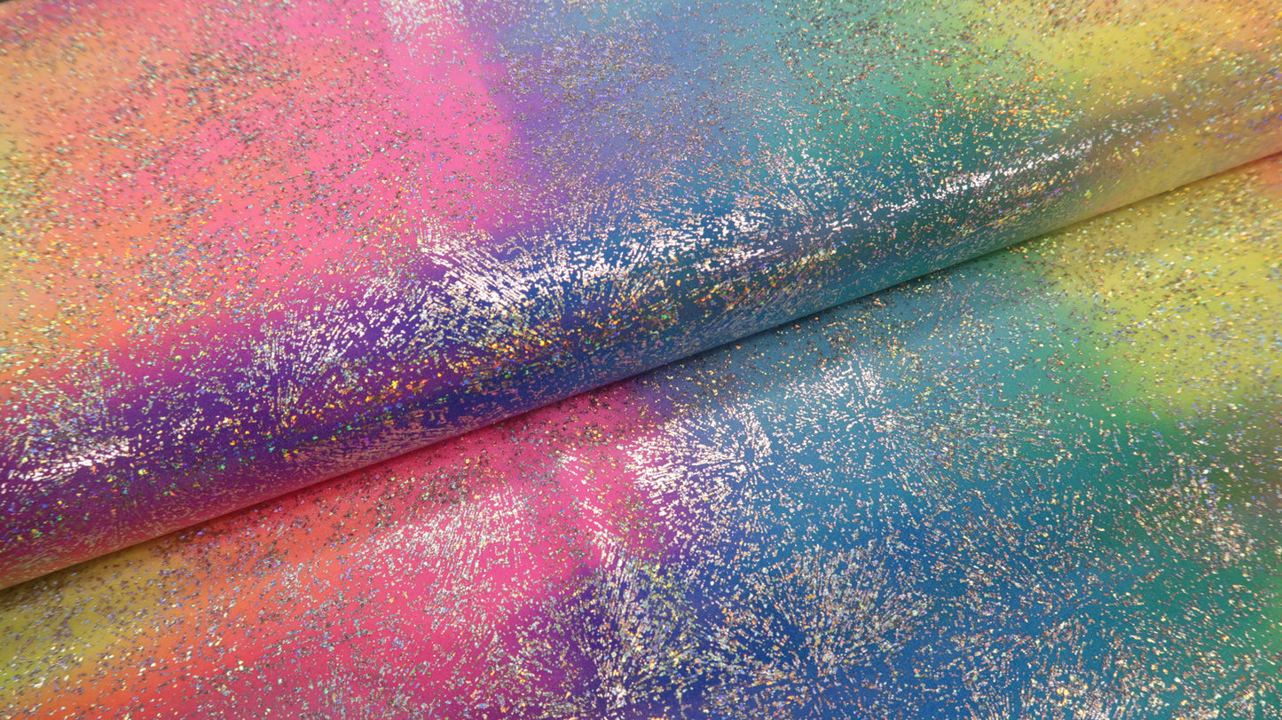 Glitter Lycra Regenboog Multi Soys Kantjeboord