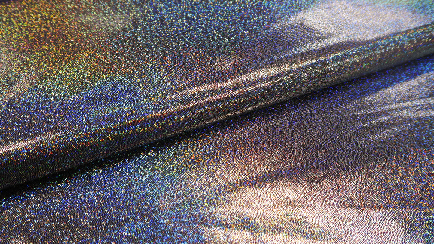 Glitter Lycra Silver Multi Soys Kantjeboord