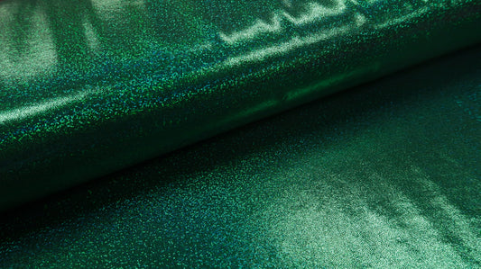 Glitter Lycra Smaragdgroen Soys Kantjeboord