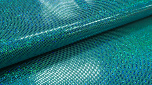 Glitter Lycra Turquoise Soys Kantjeboord