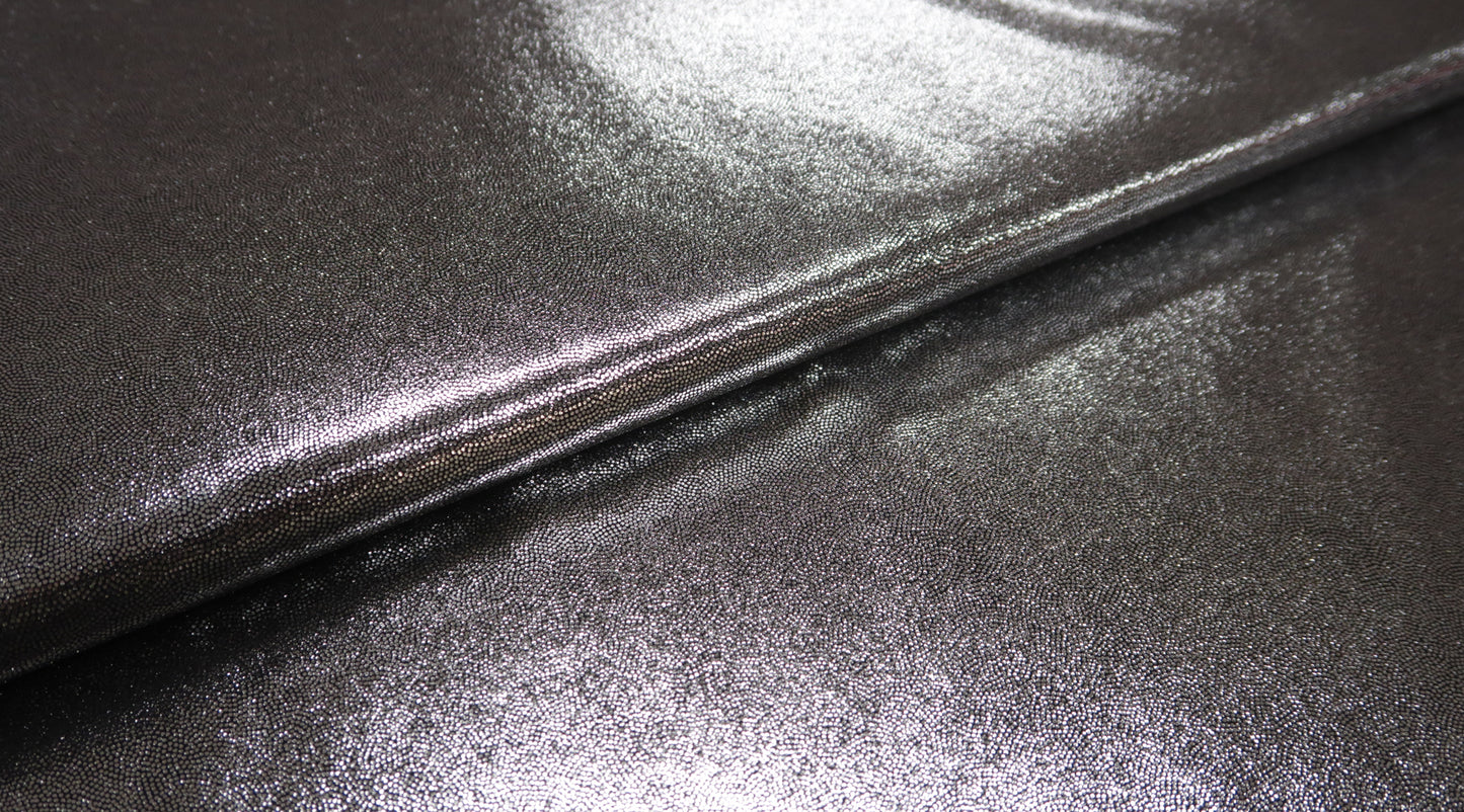 Glitter Lycra Zwart Zilver Soys Kantjeboord