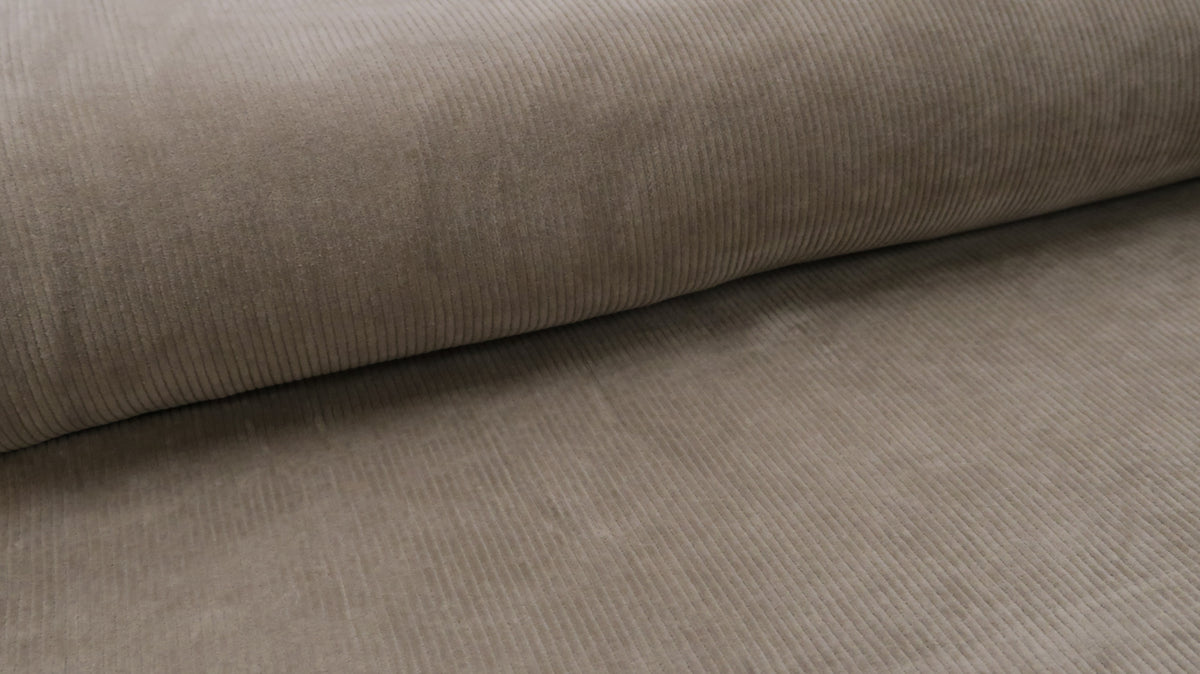 Jersey Corduroy Florida Taupe Soys Kantjeboord