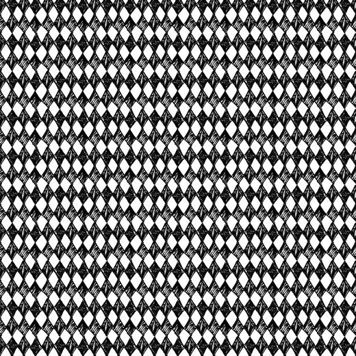 Katoen Poplin Print Harlequin White Soys Kantjeboord
