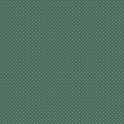 Katoen Poplin Print Mini Dots Green Soys Kantjeboord