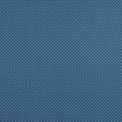 Katoen Poplin Print Mini Dots Jeans Blue Soys Kantjeboord