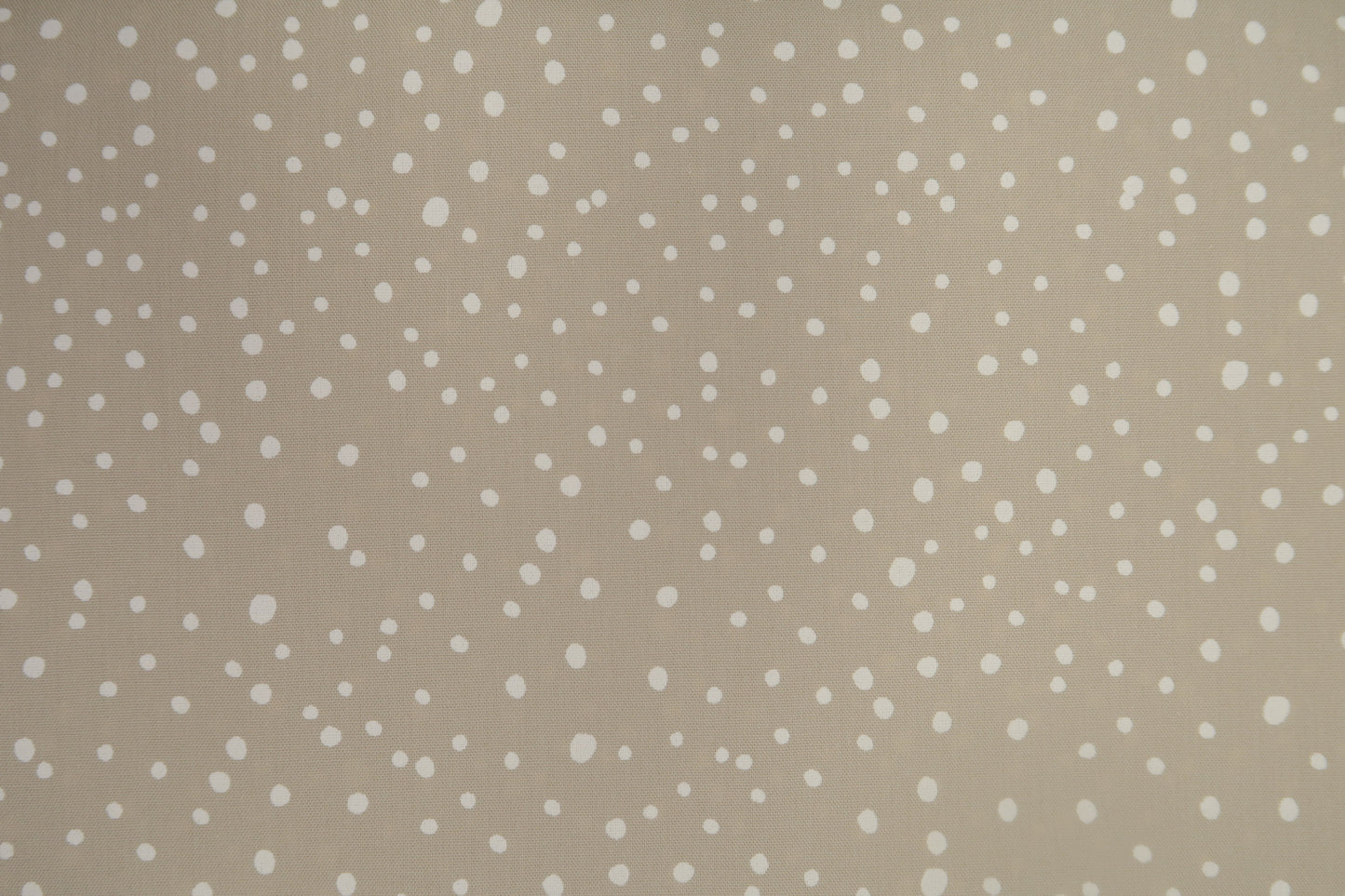 Katoen Poplin Print Mini Dots Khaki Soys Kantjeboord