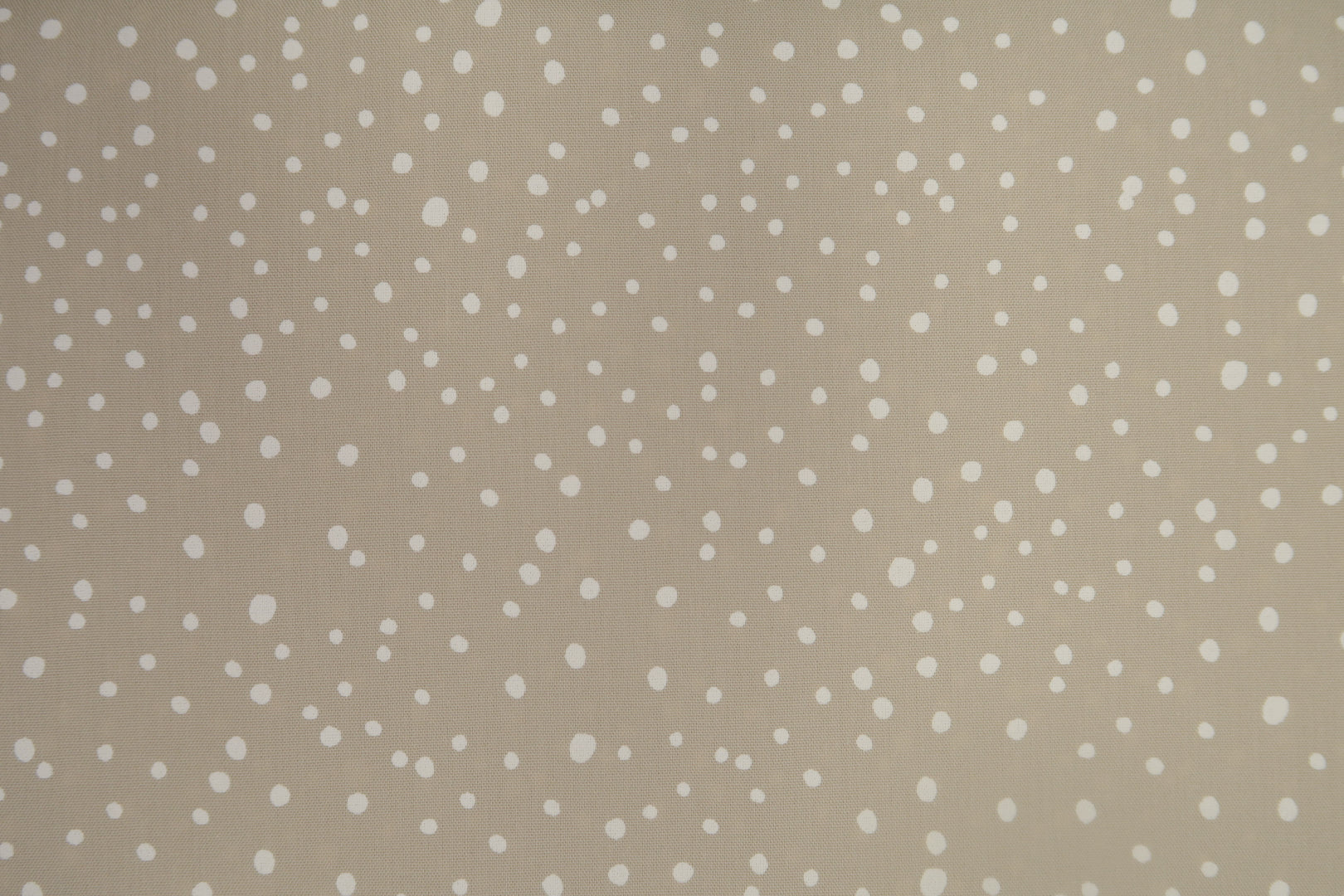 Katoen Poplin Print Mini Dots Khaki Soys Kantjeboord