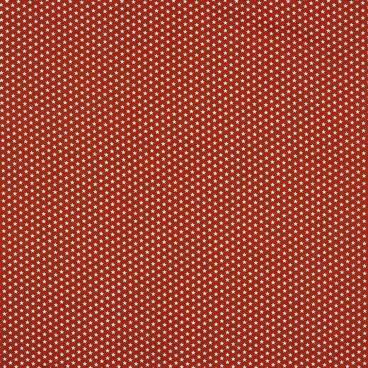Katoen Poplin Print Mini Dots Rust Soys Kantjeboord