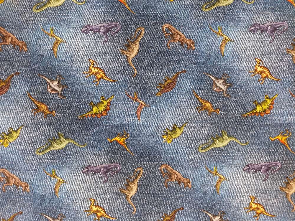 Katoenen Lycra Dino's Soys Kantjeboord