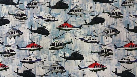 Katoenen Lycra Helikopters Soys Kantjeboord