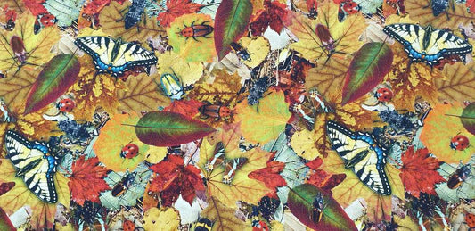 Katoenen Lycra Herfstbladeren Soys Kantjeboord
