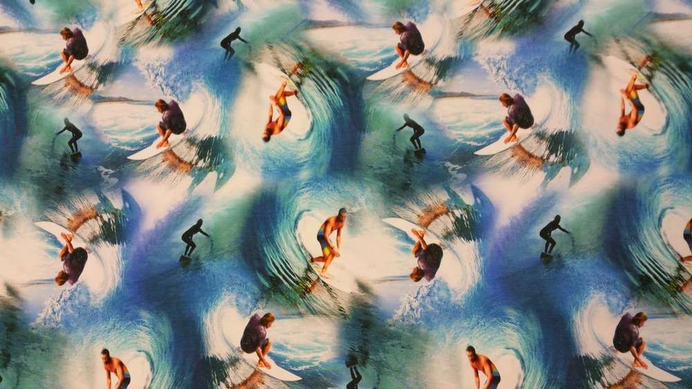 Katoenen Lycra Surfers Soys Kantjeboord
