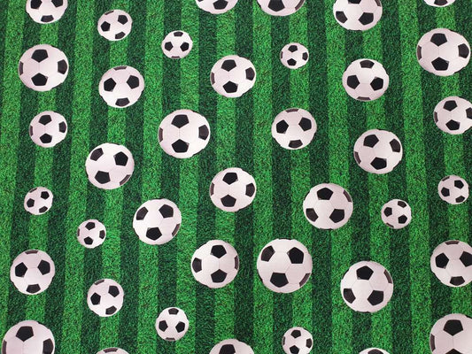 Katoenen Lycra Voetbal op Gras Soys Kantjeboord