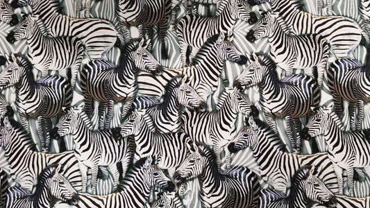 Katoenen Lycra Zebraprint Soys Kantjeboord